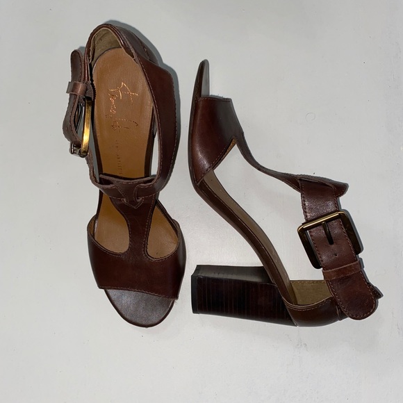 Vintage Italian Design Leather Heels Franco Sarto Women's heels - Picture 1 of 8